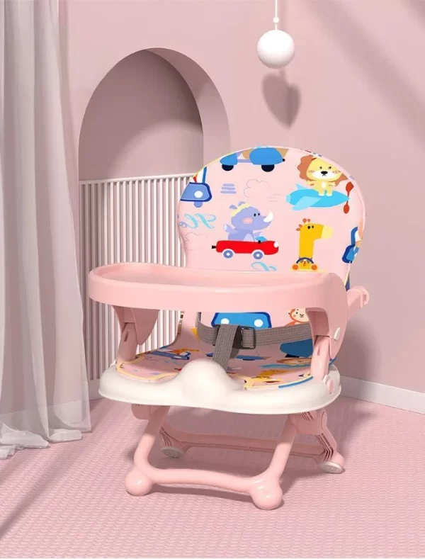 Baby High Chair for Babies and Toddlers Travel Booster Feeding Chairs with Safety Harness for Distributor - 图片 2
