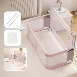 Portable and Foldable Bed Rail Toddler Bed Guard Rail Baby Bassinet Bedside Sleeper, Wholesale