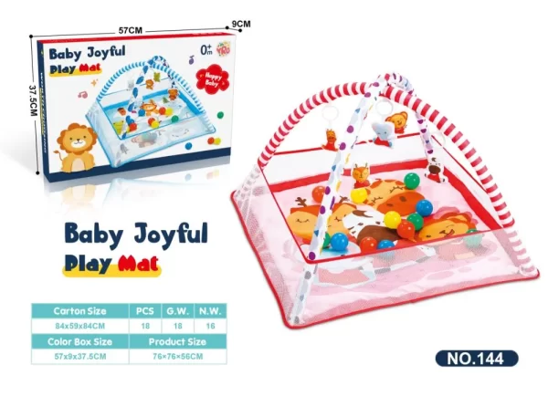Baby Play Gym Mat with Ball Pit Activity Gym Center for Newborn Infant Baby Toddlers, Wholesale - 图片 3