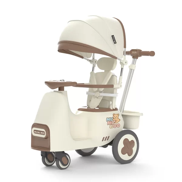 Luxury Baby Ride on Car Multifunctional Stroller & Rocker Car with Light and Music, Patented Design, Wholesale - 图片 4