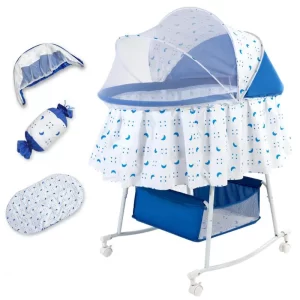 Portable 2-in-1 Bassinet & Cradle Lightweight Baby Bassinet with Storage Basket, Wholesale
