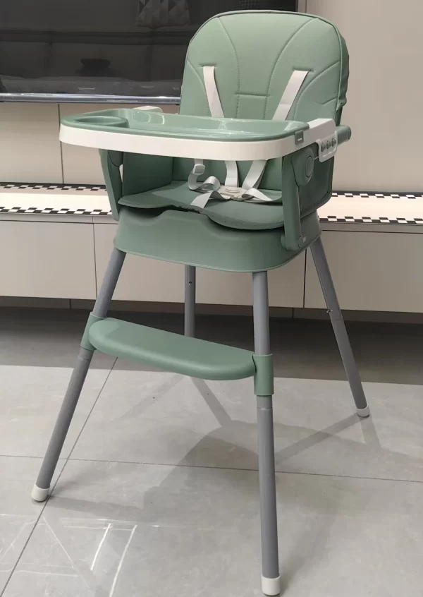 Foldable Baby High Chair Adjustable Height Dual Trays Convertible to Booster Seat, Wholesale
