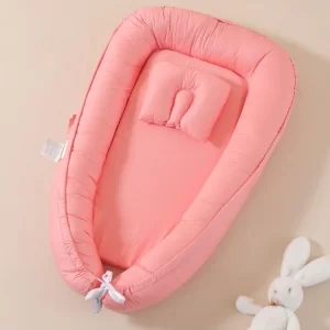Pure Color Double-Sided Baby Lounger for Newborn, Soft Breathable, Wholesale