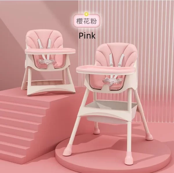 Baby High Chair for Babies and Toddlers with 5-Point Safety Harness Easy to Clean Surface for Distributor - 图片 2