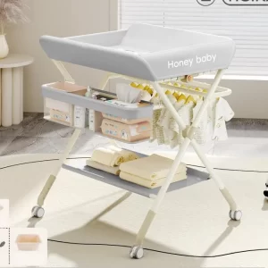 Portable Baby Changing Station for Newborn Infant with Wheels Adjustable Height Changing Table for Distributor