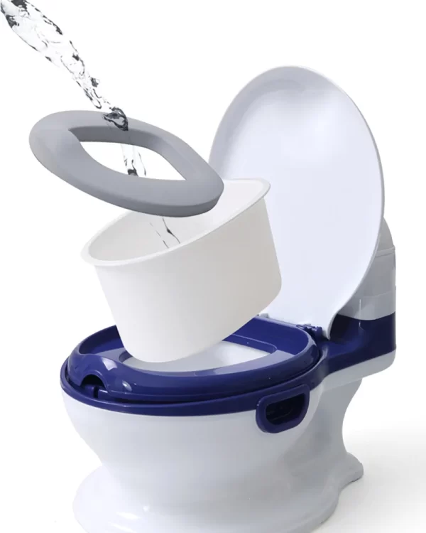 Upgraded Kids' Training Potty Realistic Toilet Design with PU Cushion, Wholesale - 图片 6