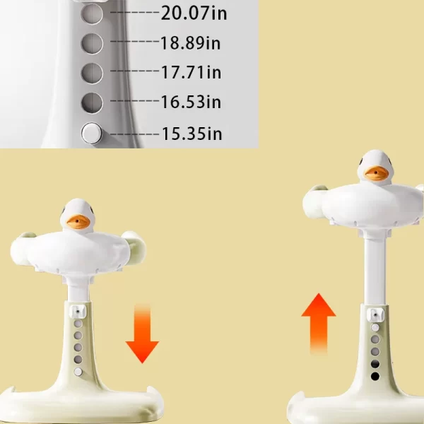 Wholesale Cartoon Duck Baby Hug Bath Tower, Adjustable for Safe Toddler Showers - 图片 5