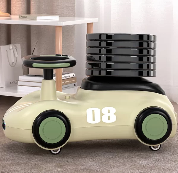 Baby Ride-On Scooter with Music & Lights, Kids Sliding Swing Car, Wholesale - 图片 3