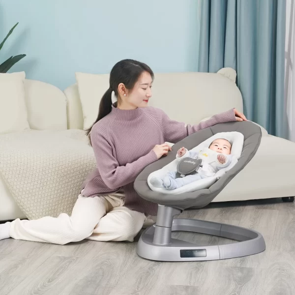 Wholesale Remote Control Electric Baby Rocking Chair, Comfortable Baby Swing Cradle Bassinet - 图片 6