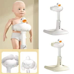 Wholesale Cartoon Duck Baby Hug Bath Tower, Adjustable for Safe Toddler Showers