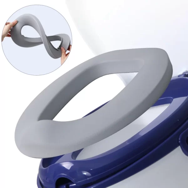 Upgraded Kids' Training Potty Realistic Toilet Design with PU Cushion, Wholesale - 图片 2