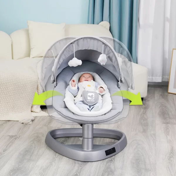 Wholesale Remote Control Electric Baby Rocking Chair, Comfortable Baby Swing Cradle Bassinet - 图片 3