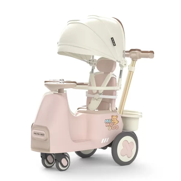 Luxury Baby Ride on Car Multifunctional Stroller & Rocker Car with Light and Music, Patented Design, Wholesale - 图片 3