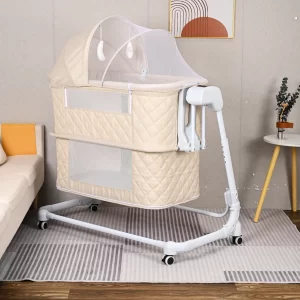 Modern Baby Crib with Detachable Mosquito Net, Wholesale
