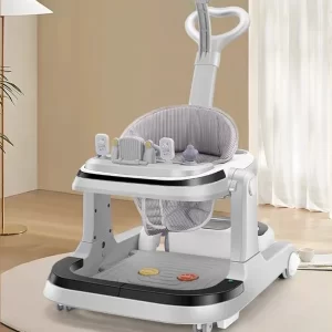 Multifunctional Electric Baby Walker – Bluetooth Remote, Music & Lights, Wholesale