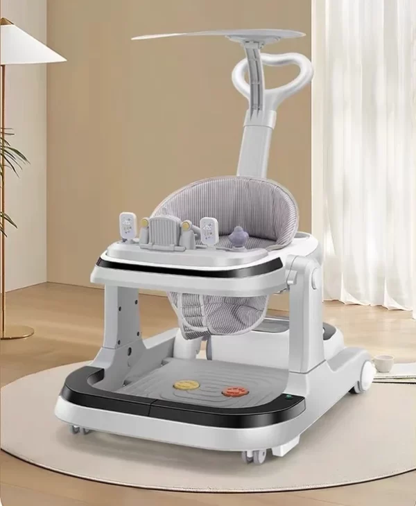 Multifunctional Electric Baby Walker – Bluetooth Remote, Music & Lights, Wholesale