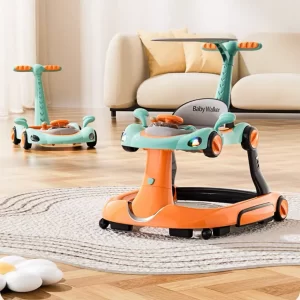 Multifunctional Baby Walker, Adjustable with Detachable Canopy & Push Handle, Wholesale