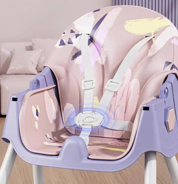 Foldable Baby High Chair with Adjustable Height, Wholesale - 图片 5
