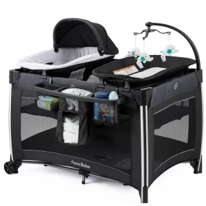 Portable Playpen Crib Foldable Game Bed Playard for Baby and Toddler Changing Table for Newborn, Wholesale