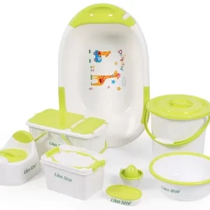 8-in-1 Baby Care Set with Bathtub, Bucket, Wash Basin, Potty Trainer, Carrying Basket, Juicer, Soap Box & Storage Box, Wholesale