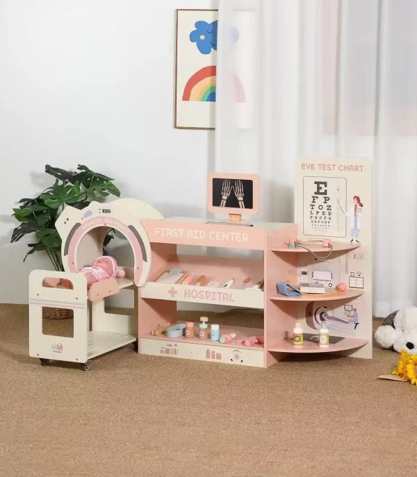 Hospital Pretend Play Set Game Educational Pretend Doctor Gift Toys for Kids Girls, Wholesale