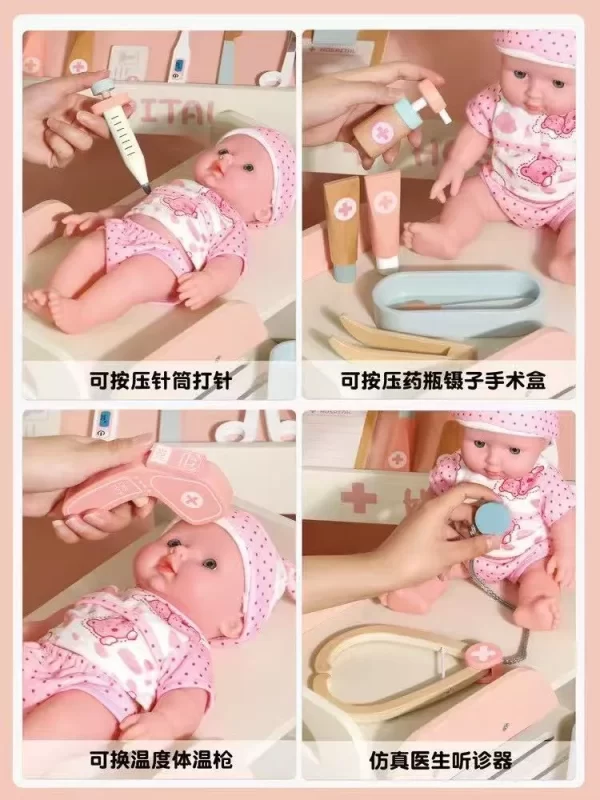 Hospital Pretend Play Set Game Educational Pretend Doctor Gift Toys for Kids Girls, Wholesale - 图片 5