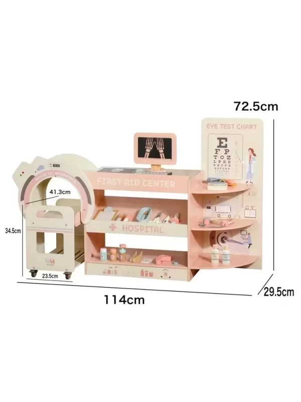 Hospital Pretend Play Set Game Educational Pretend Doctor Gift Toys for Kids Girls, Wholesale - 图片 6