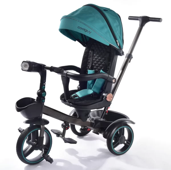 Multifunctional Kid Tricycle Rotating Reclining Seat Foldable Handlebars with Music & Light for Distributor - 图片 4