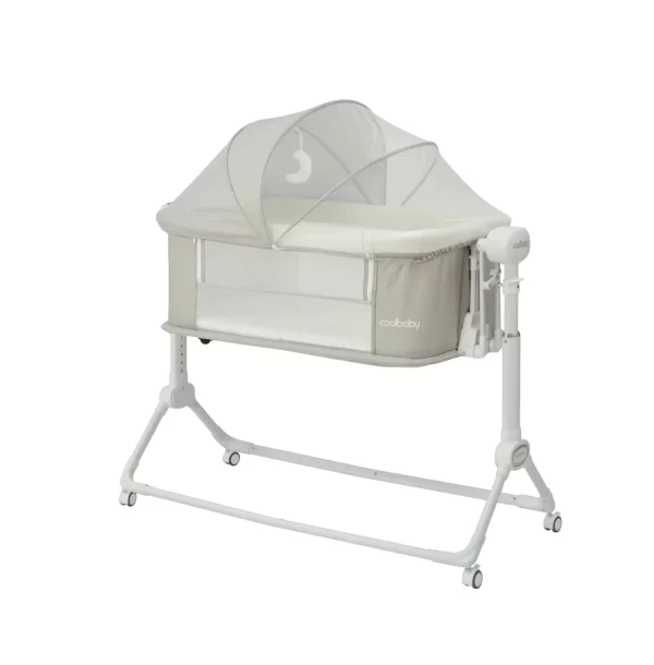Smart Bluetooth Baby Bassinet with Mosquito Canopy & Music Baby Rocking Bed, Wholesale - 图片 4