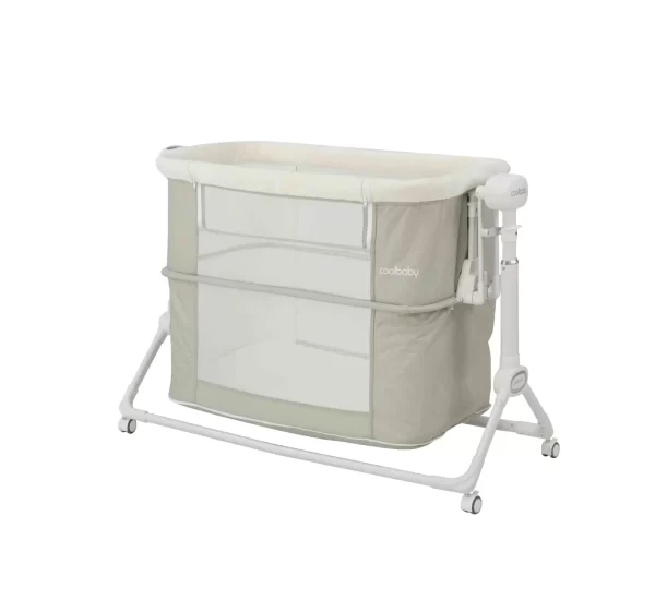 Smart Bluetooth Baby Bassinet with Mosquito Canopy & Music Baby Rocking Bed, Wholesale - 图片 3