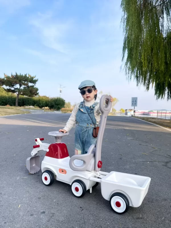 4-in-1 Multi-Function Kids Ride-On Toy Car - Excavator, Rocking Horse, Toy Dumper Truck, Sliding Car, Wholesale - 图片 3