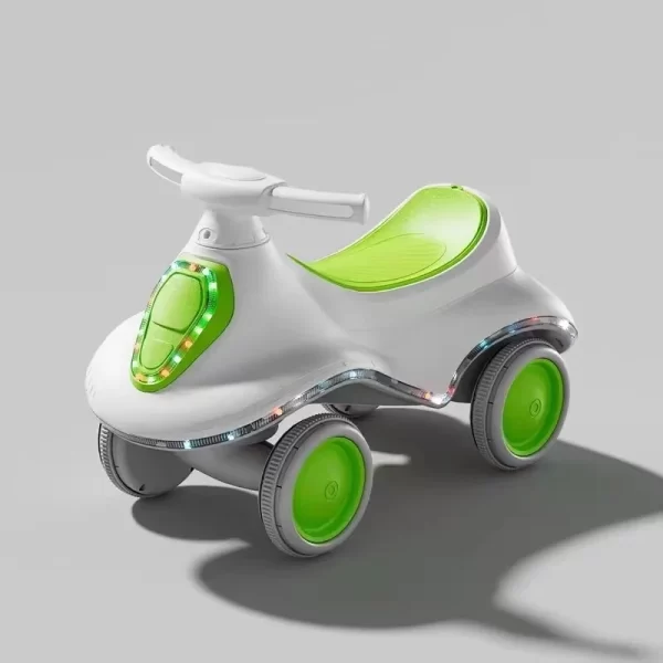 Musical Lights Kids Sliding Car Ride-On Car with Storage Basket Interactive Toddler Scooter, Wholesale - 图片 3