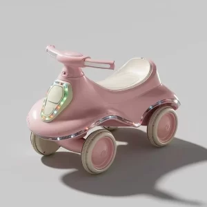 Musical Lights Kids Sliding Car Ride-On Car with Storage Basket Interactive Toddler Scooter, Wholesale