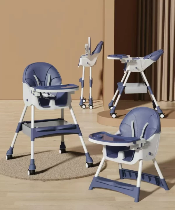 Baby High Chair with Adjustable Recline, Foldable Design, Comfortable & Safe for Infants, Wholesale