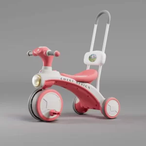 Kids' Tricycle with Push Handle Toddler Push Trike for Boys and Girls, Wholesale