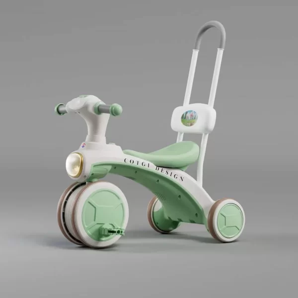 Kids' Tricycle with Push Handle Toddler Push Trike for Boys and Girls, Wholesale - 图片 2