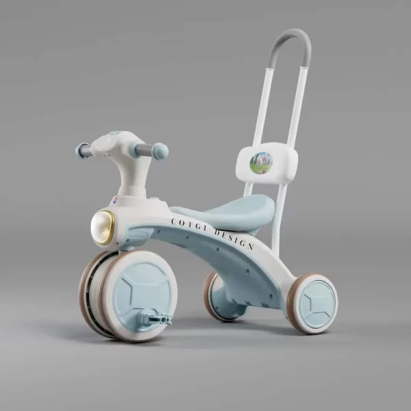 Kids' Tricycle with Push Handle Toddler Push Trike for Boys and Girls, Wholesale - 图片 5