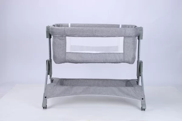 Portable Baby Bassinet – Foldable, Adjustable Height, Silent Wheels, 2-in-1 Rocking & Bedside Crib, Wholesale - 图片 4