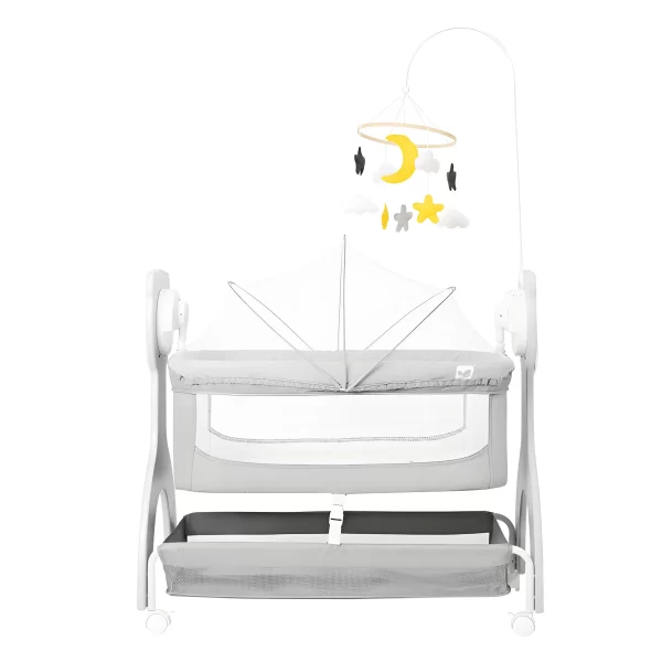 Wholesale Smart Electric Baby Rocking Crib with Wheels, Multi-Functional Baby Bassinets Bed - 图片 7