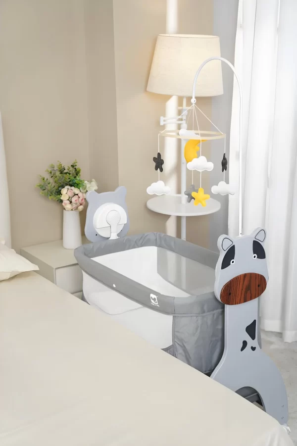 Smart Electric Baby Rocking Crib with Wheels, Multi-Functional Baby Bassinets Bed, Wholesale - 图片 2