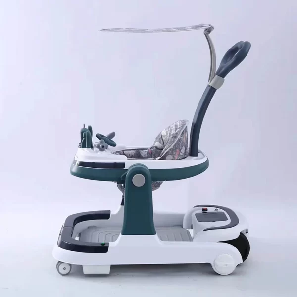 Multifunctional Electric Baby Walker – Bluetooth Remote, Music & Lights, Wholesale - 图片 2