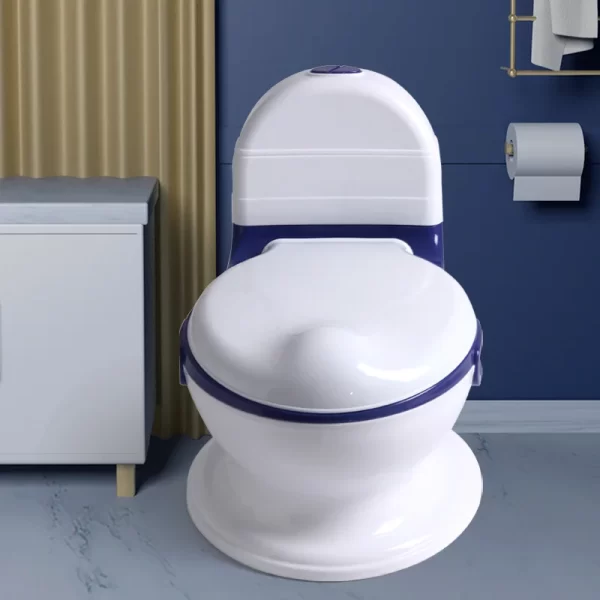 Upgraded Kids' Training Potty Realistic Toilet Design with PU Cushion, Wholesale - 图片 3
