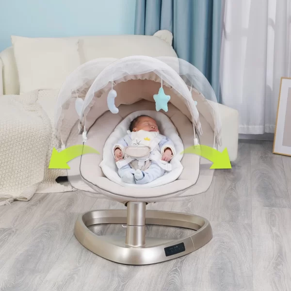 Wholesale Remote Control Electric Baby Rocking Chair, Comfortable Baby Swing Cradle Bassinet - 图片 8