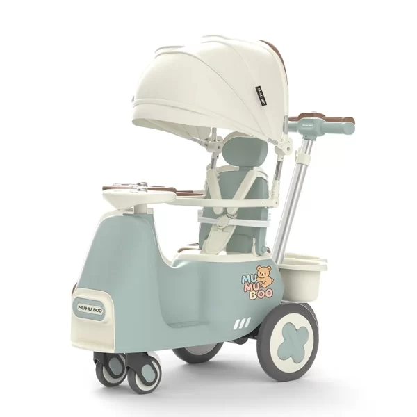 Luxury Baby Ride on Car Multifunctional Stroller & Rocker Car with Light and Music, Patented Design, Wholesale - 图片 2