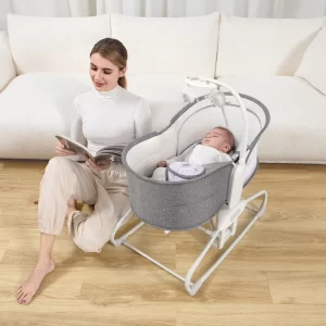 5 in 1 Smart Baby Rocking Crib Chair, Baby Bassinets Bed, Factory Price Wholesale