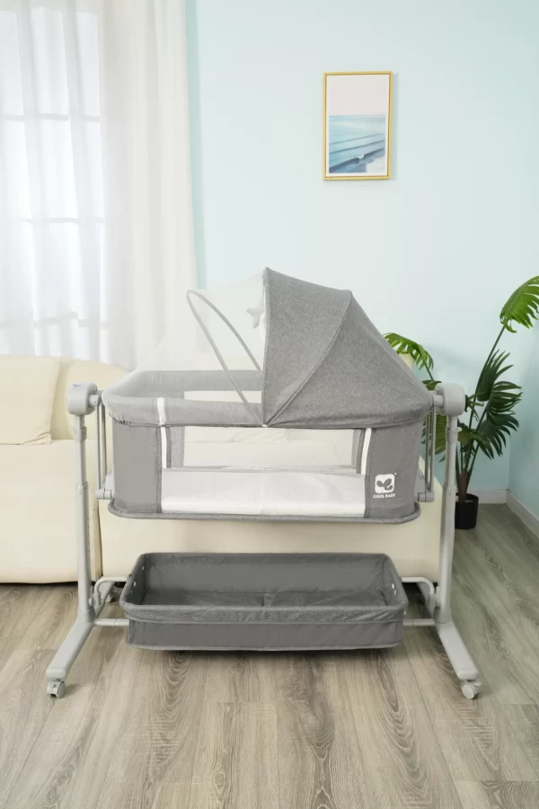Baby Bassinet Bedside Bassinet for Baby with Wheels Mosquito Net Portable Bed for Infant Newborn, Wholesale - 图片 6