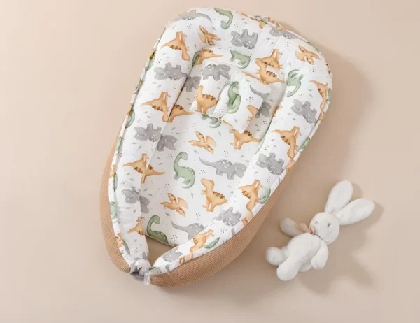 Cute Theme Double-Sided Baby Lounger for Newborn, Soft Breathable, Wholesale - 图片 4
