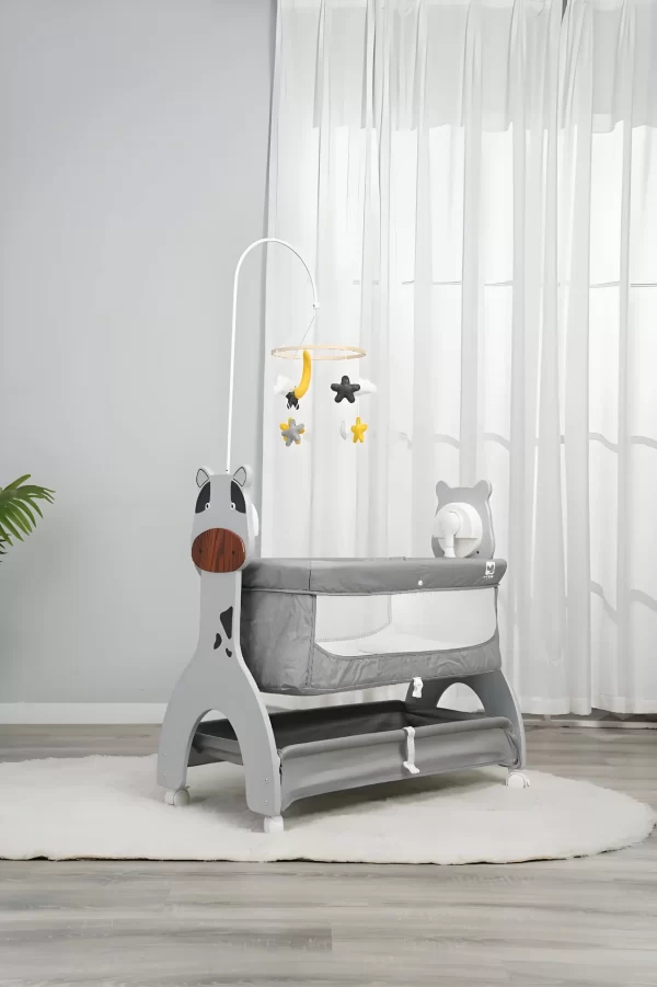 Smart Electric Baby Rocking Crib with Wheels, Multi-Functional Baby Bassinets Bed, Wholesale