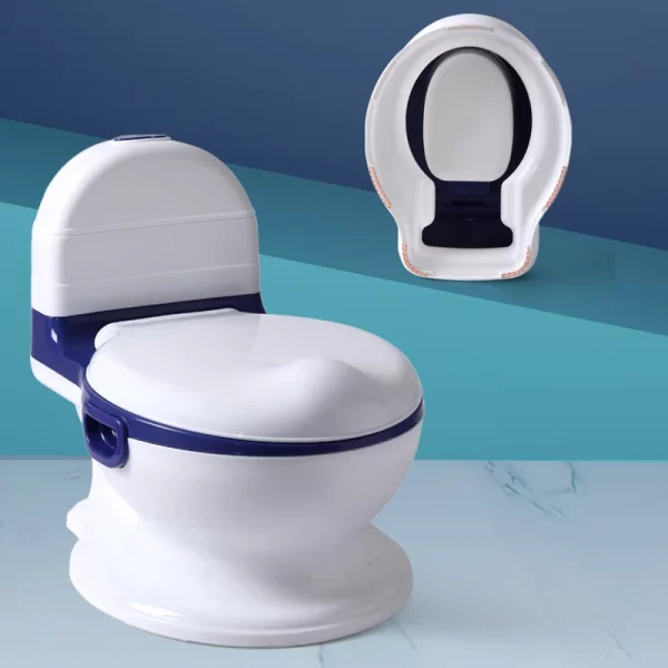 Upgraded Kids' Training Potty Realistic Toilet Design with PU Cushion, Wholesale - 图片 5