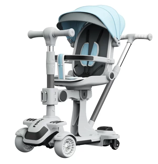4-in-1 Luxury Baby Scooter – 360° Rotating Seat, Eco-Friendly & Musical LED Wheels, Wholesale - 图片 3